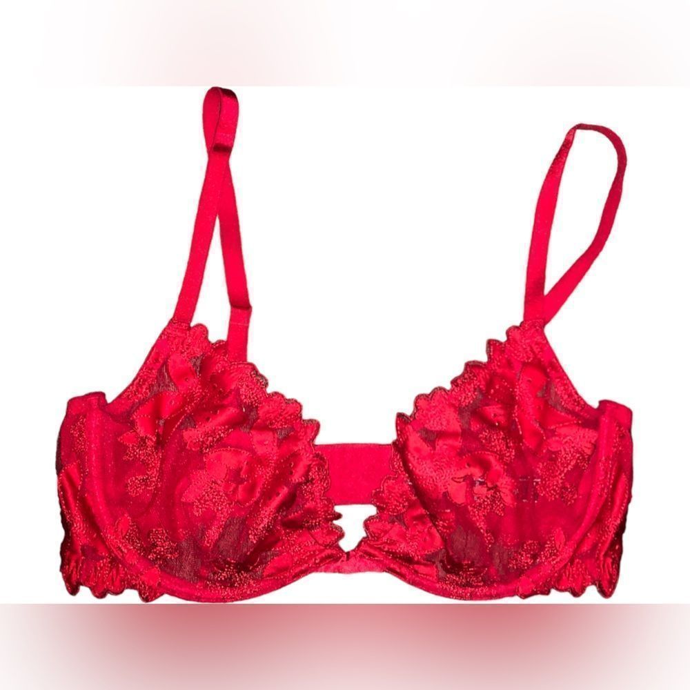 Victoria’s Secret, Red Bralette, Size 36D, Used